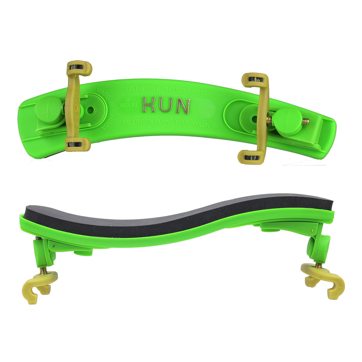 Kun Junior Collapsible Violin Shoulder Rest 3/4-1/2 Atomic Green