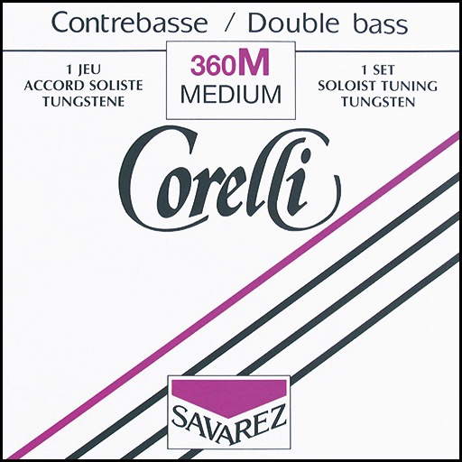 Corelli Double Bass Set Solo Tungsten Medium 360M - Special Order Only