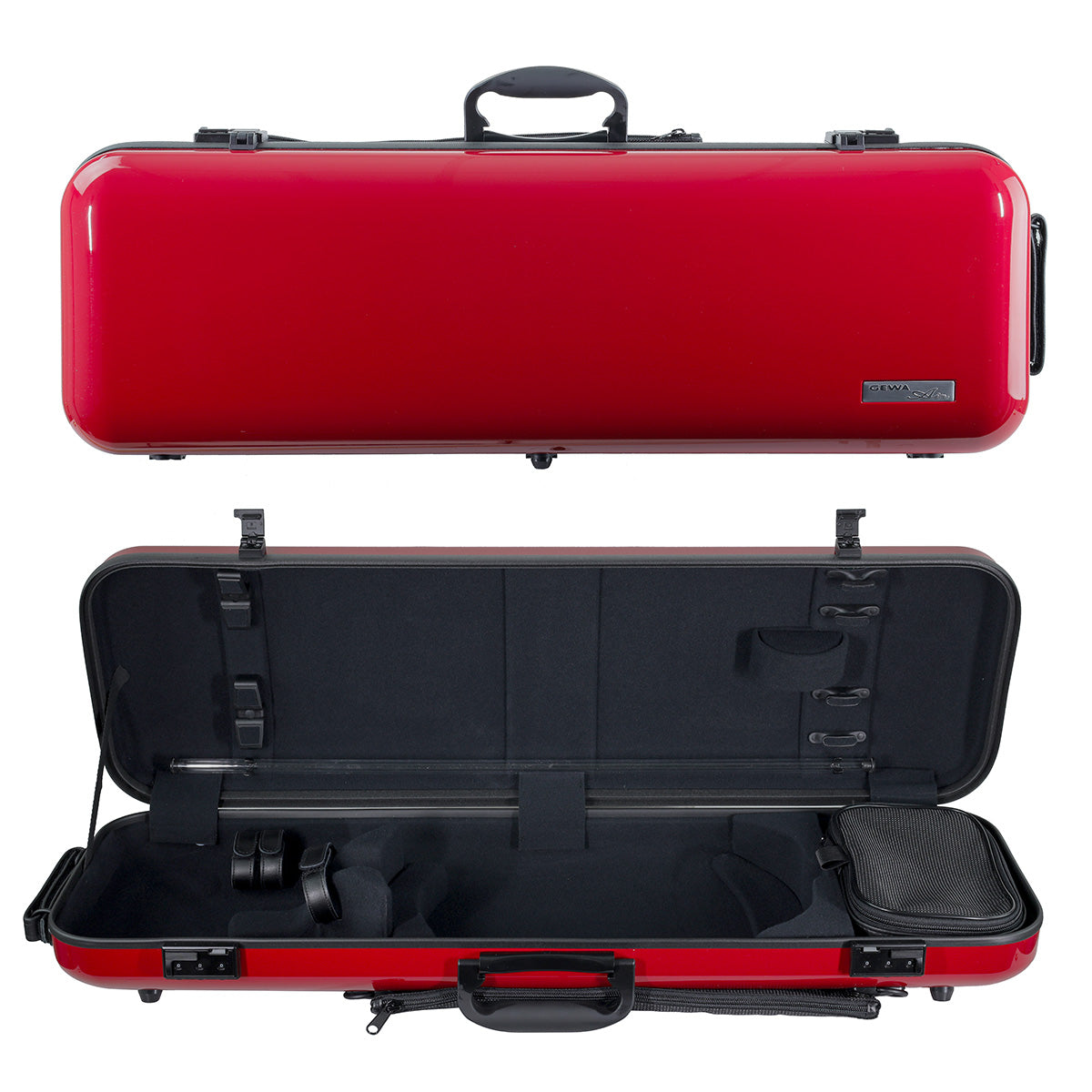 GEWA Air 2.1 Oblong Violin Case with Subway Handle Red Gloss 4/4