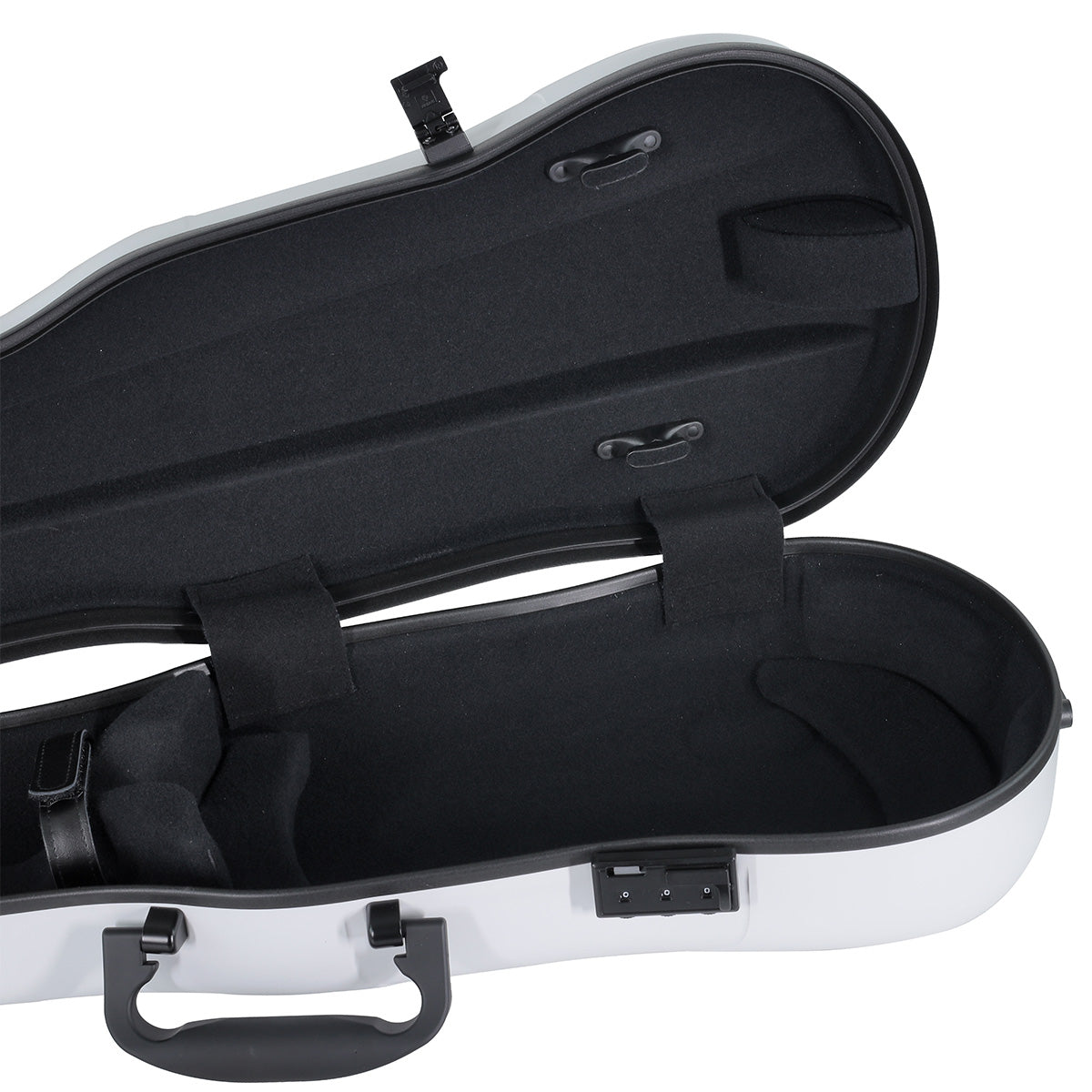 GEWA Air 1.7 Shaped Violin Case with Subway Handle White Matte 4/4