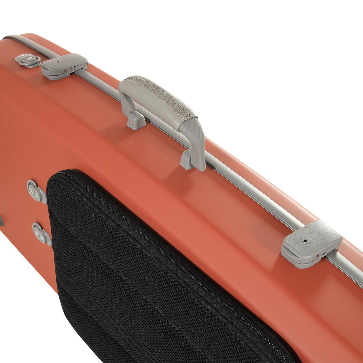 JML Carbon Fibre Adjustable 2.3 Oblong Viola Case Flora Orange 15-16.5"