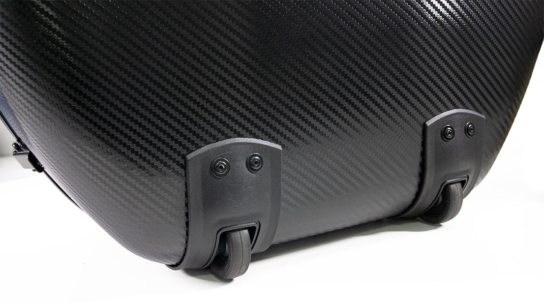 GEWA Pure Polycarbonate 4.8 Cello Case with Wheels Black