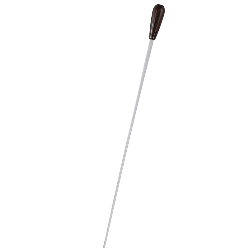 Takt White Conductors Baton with Large Rosewood Handle and Mother-of-Pearl Parisian Eye 15"