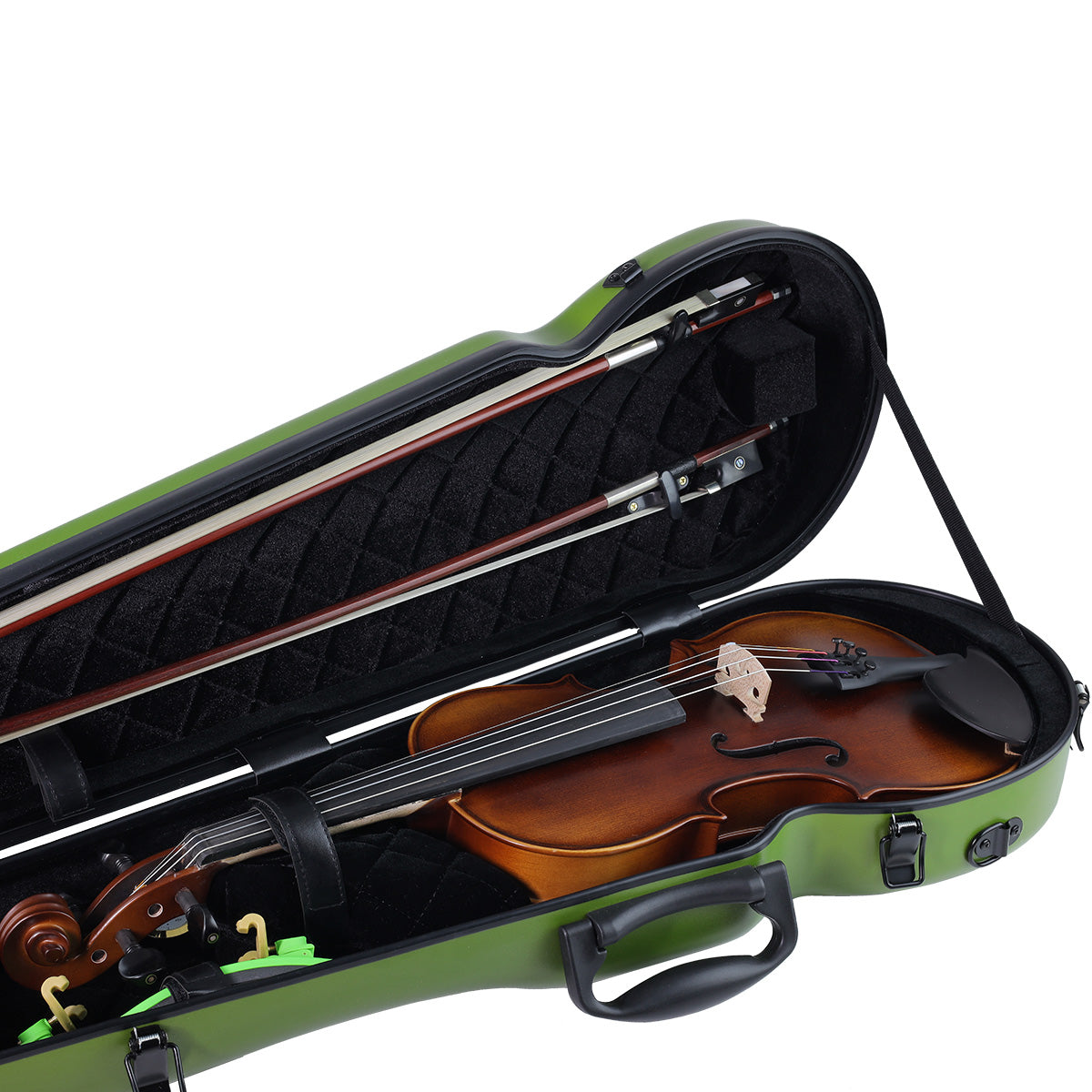 ART Shaped Violin Case 4/4-3/4 Avocado Green