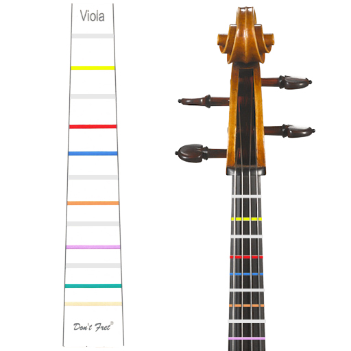 Don't Fret Viola 15.5" - Finger Placement Decal