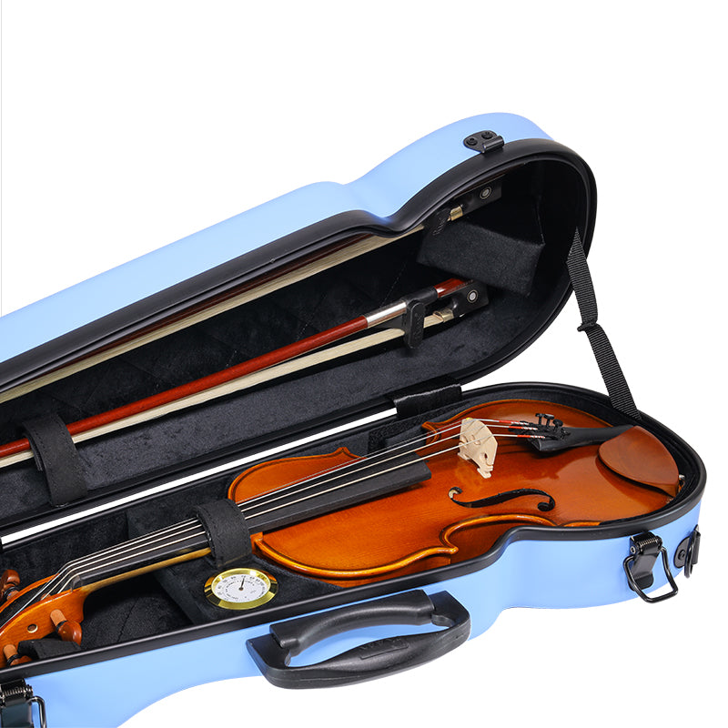 RAAN Shaped Violin Case Baby Blue 1/8-1/10