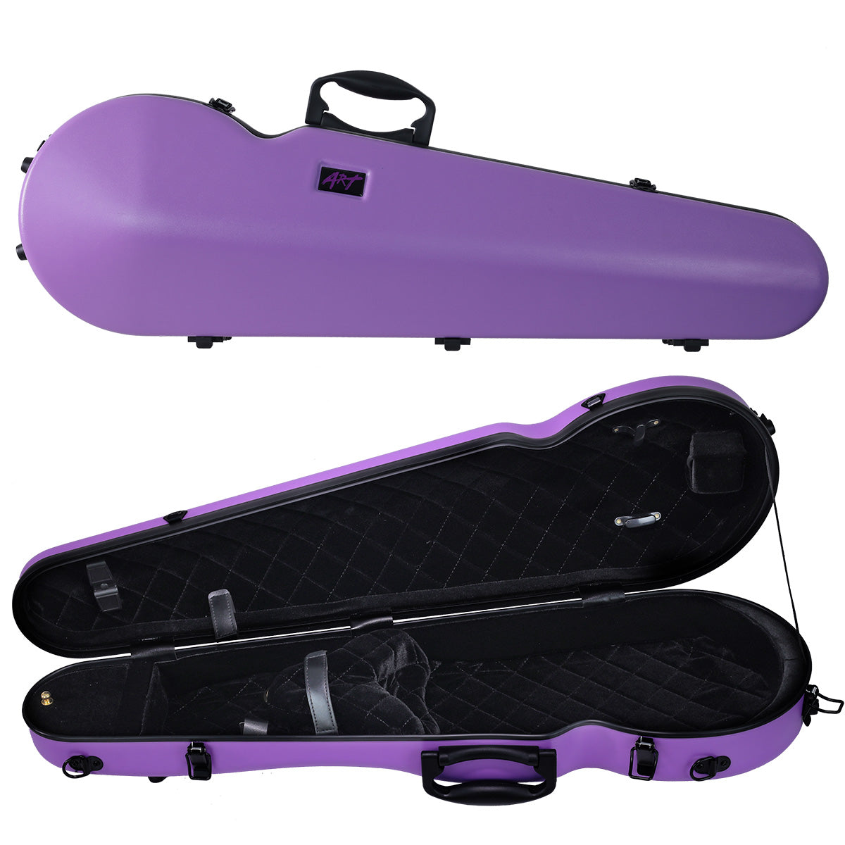 ART Shaped Violin Case 4/4-3/4 Amethyst Purple
