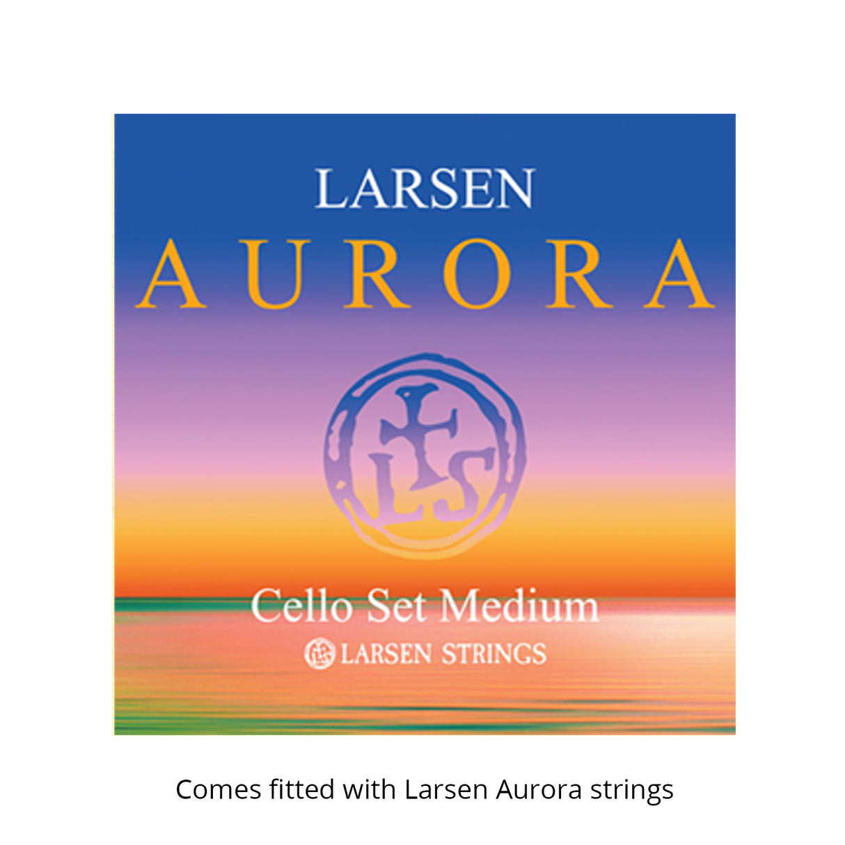 Cello - Kreisler #130, UPGRADE Pod Case Outfit, 4/4, Larsen Original A & D/Larsen Aurora G & C Strings