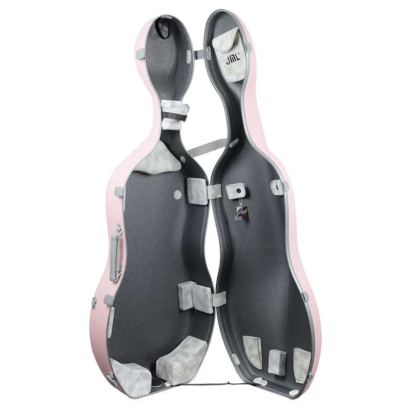JML CL-6 Carbon Luxe 2.9 Cello Case Sakura Pink 4/4