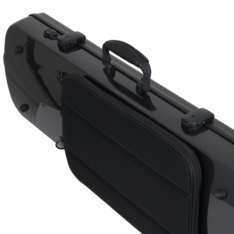 JML Carbon Fibre 1.8 Oblong Violin Case Black 4/4