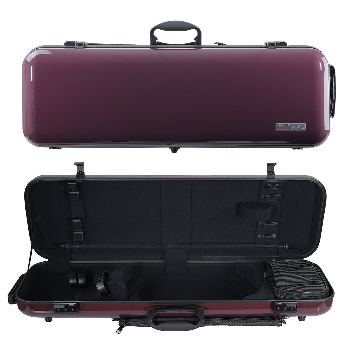 GEWA Air 2.1 Oblong Violin Case with Subway Handle Purple Gloss 4/4