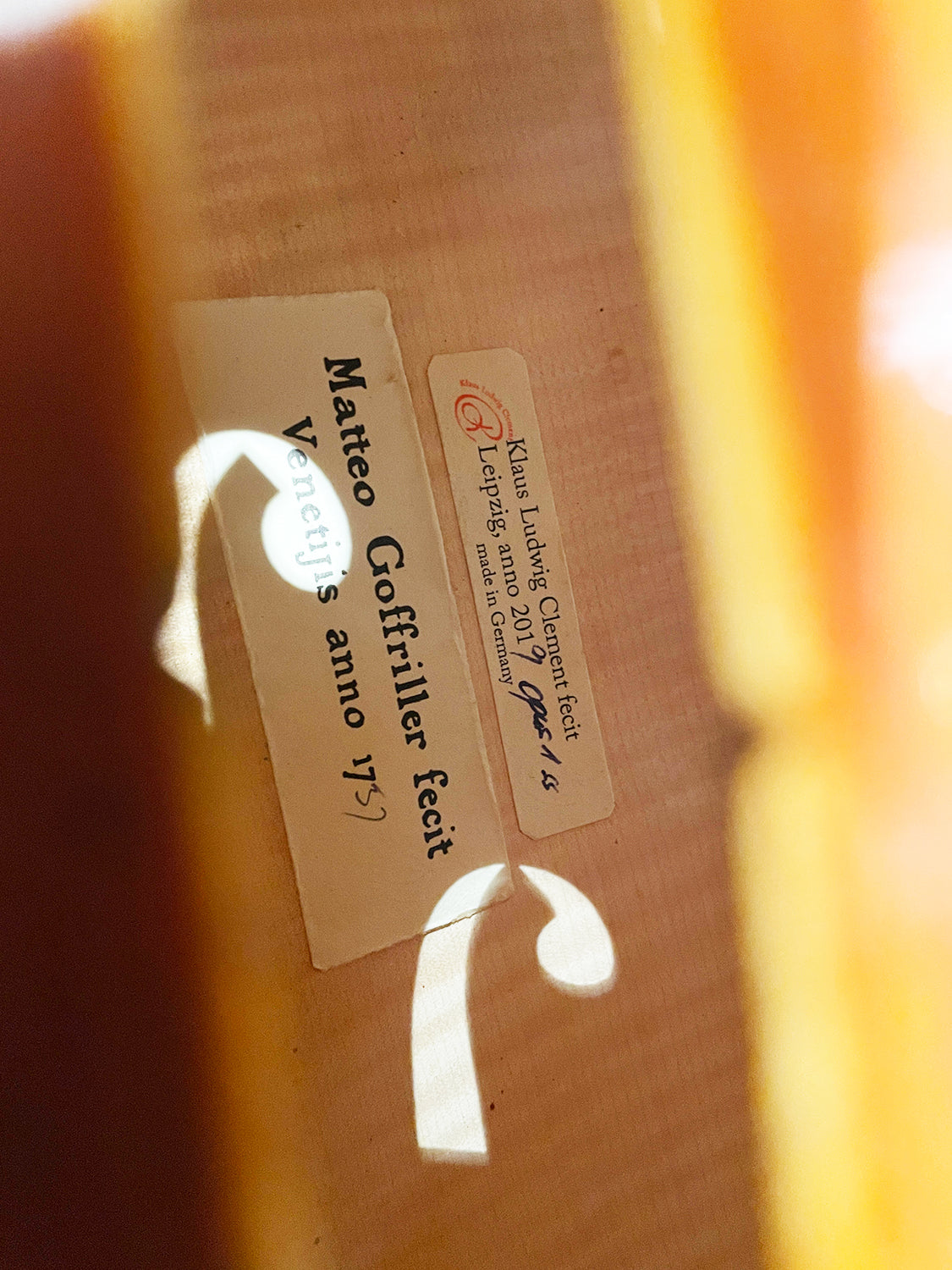 Klaus Clement C10 Goffriller 1727 Opus 1 Cello Leipzig Germany 2019