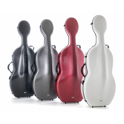 GEWA Pure Polycarbonate 4.8 Cello Case with Wheels Red