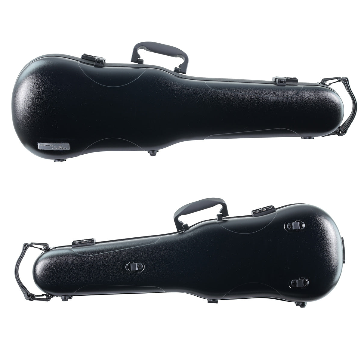 GEWA Air 1.7 Shaped Violin Case with Subway Handle Black Matte 4/4