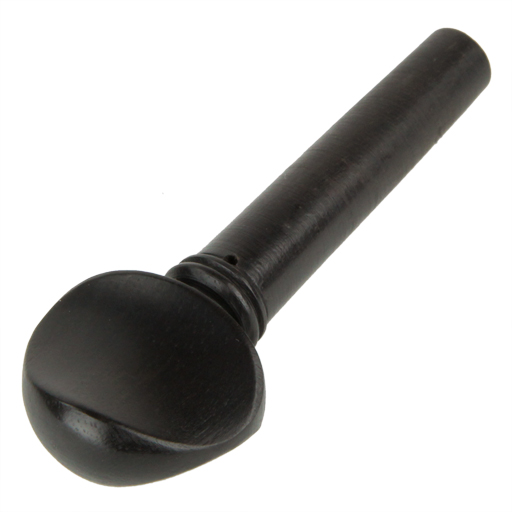 Violin Peg - Petz HIll Model Ebony with Ebony Trim, 4/4, Medium Thickness