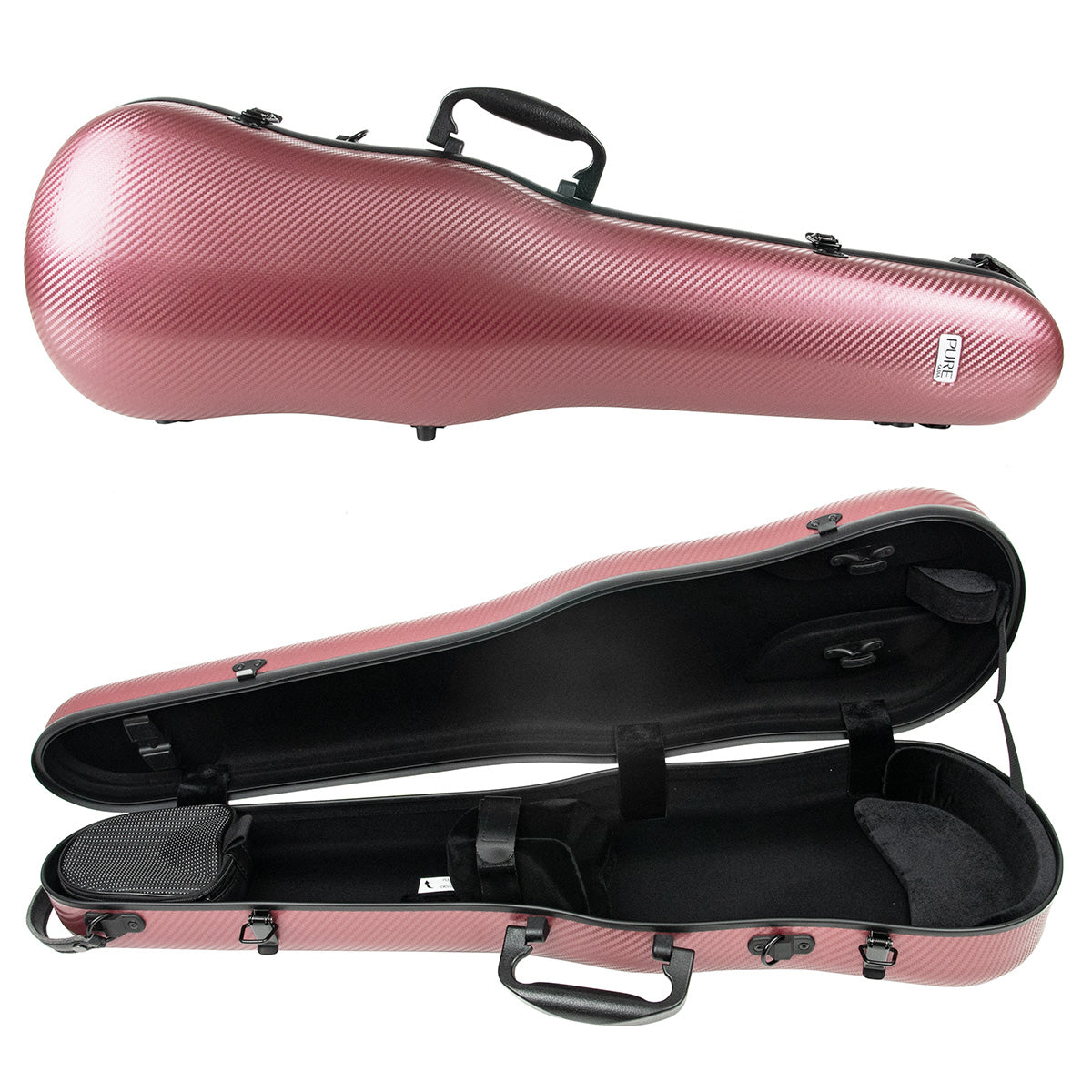 GEWA Pure Polycarbonate Shaped 1.8 Violin Case Red