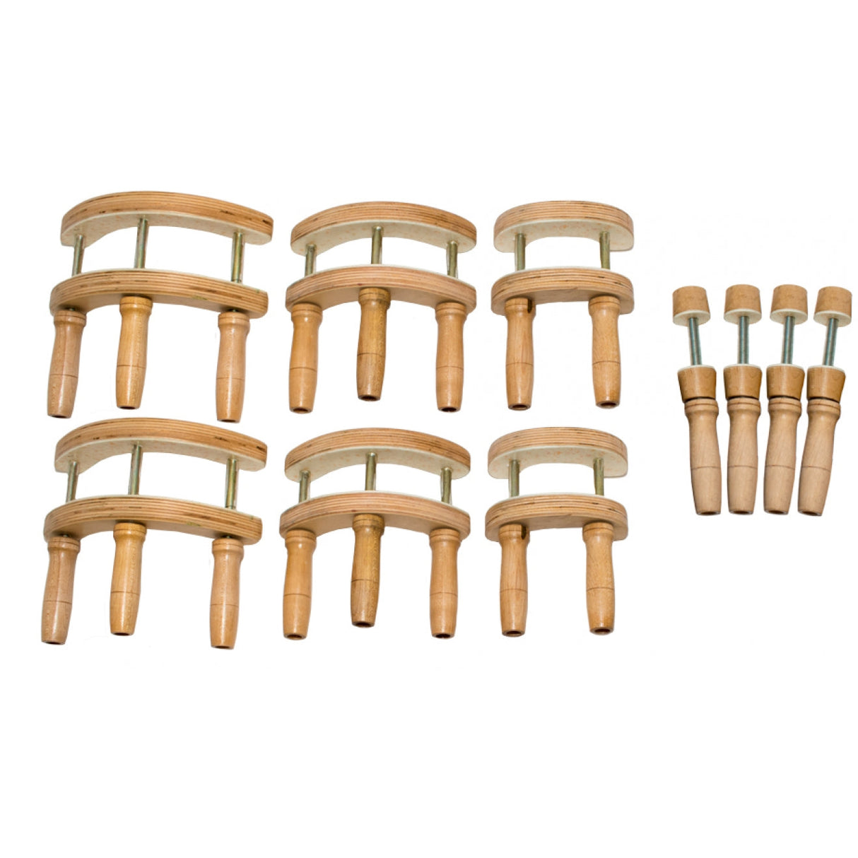 Gluing Clamps - Petz Violin/viola Set, 10 Parts