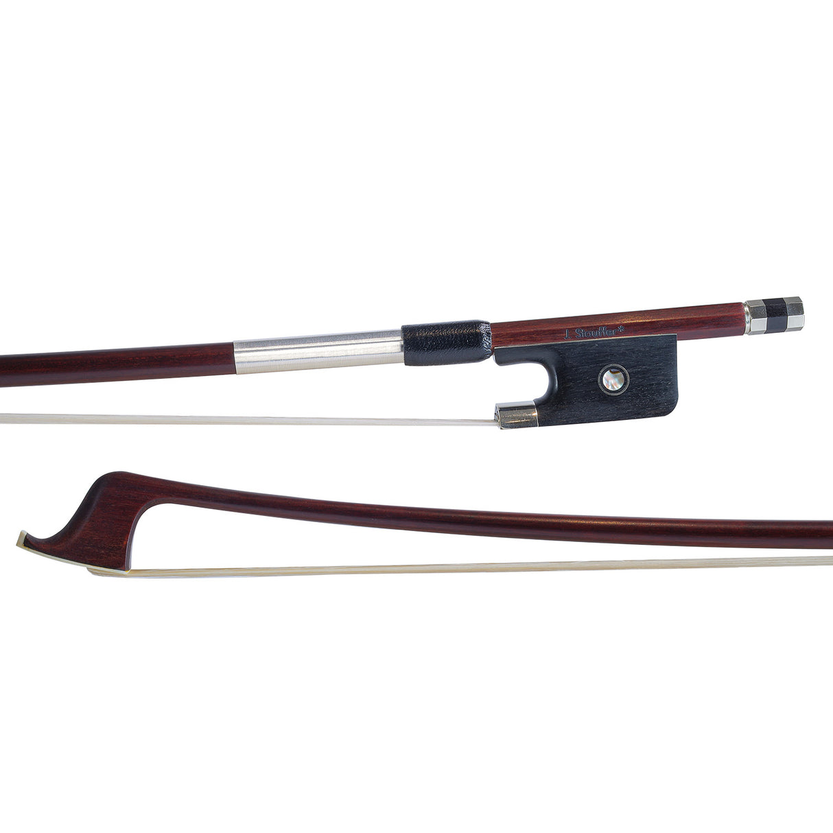 J.Stauffer* Pernambuco Round Cello Bow with Parisian Eye