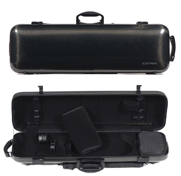 Violin Case - Gewa Idea 1.8, Black Carbon, 4/4 - with subway handle