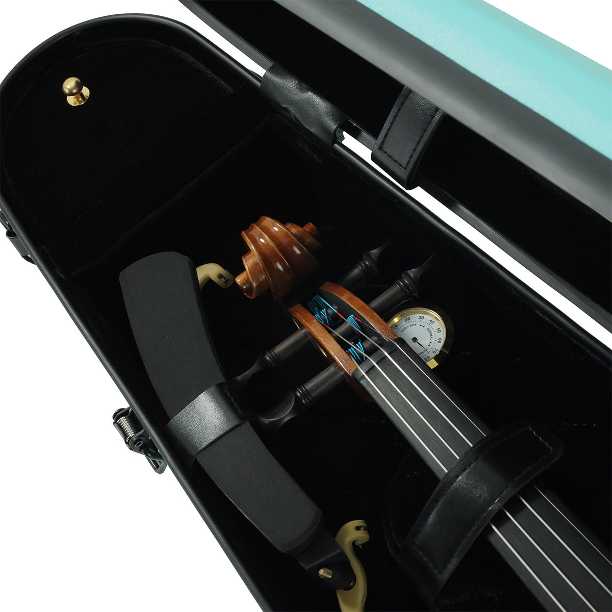 ART Shaped Violin Case 4/4-3/4 Turquoise Green