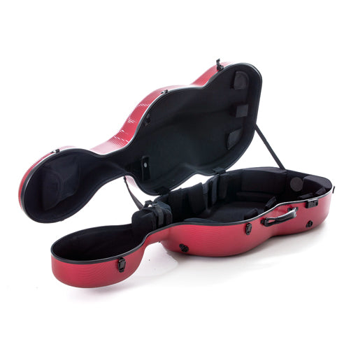 GEWA Pure Polycarbonate 4.8 Cello Case with Wheels Red