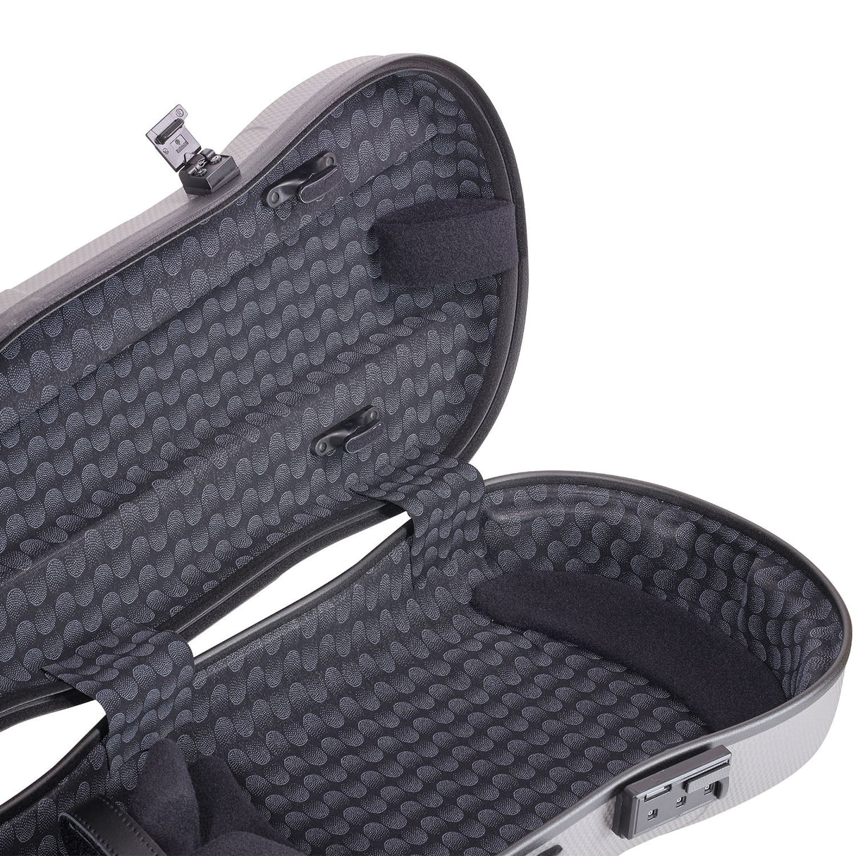 GEWA Luthier Shaped Violin Case Grey with Subway Handle