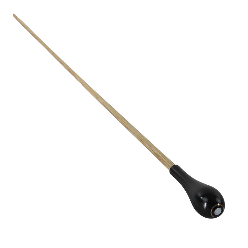 Takt Wooden Conductors Baton with Pear-Shaped Ebony Handle and Mother-of-Pearl Parisian Eye 15"