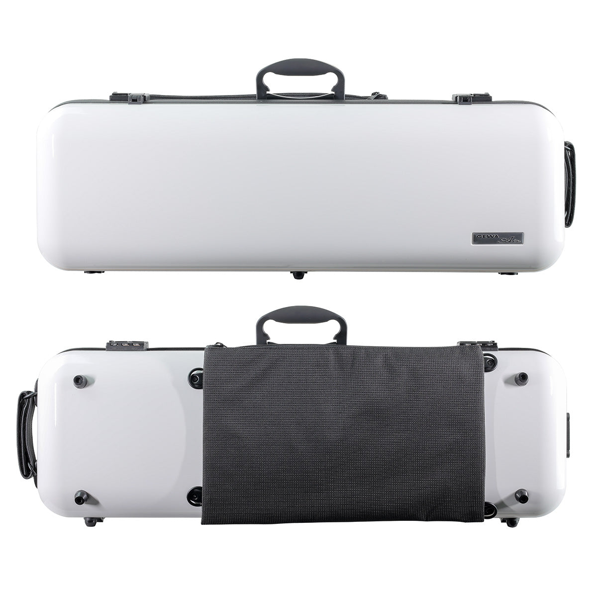 GEWA Air 2.1 Oblong Violin Case with Subway Handle White Gloss 4/4