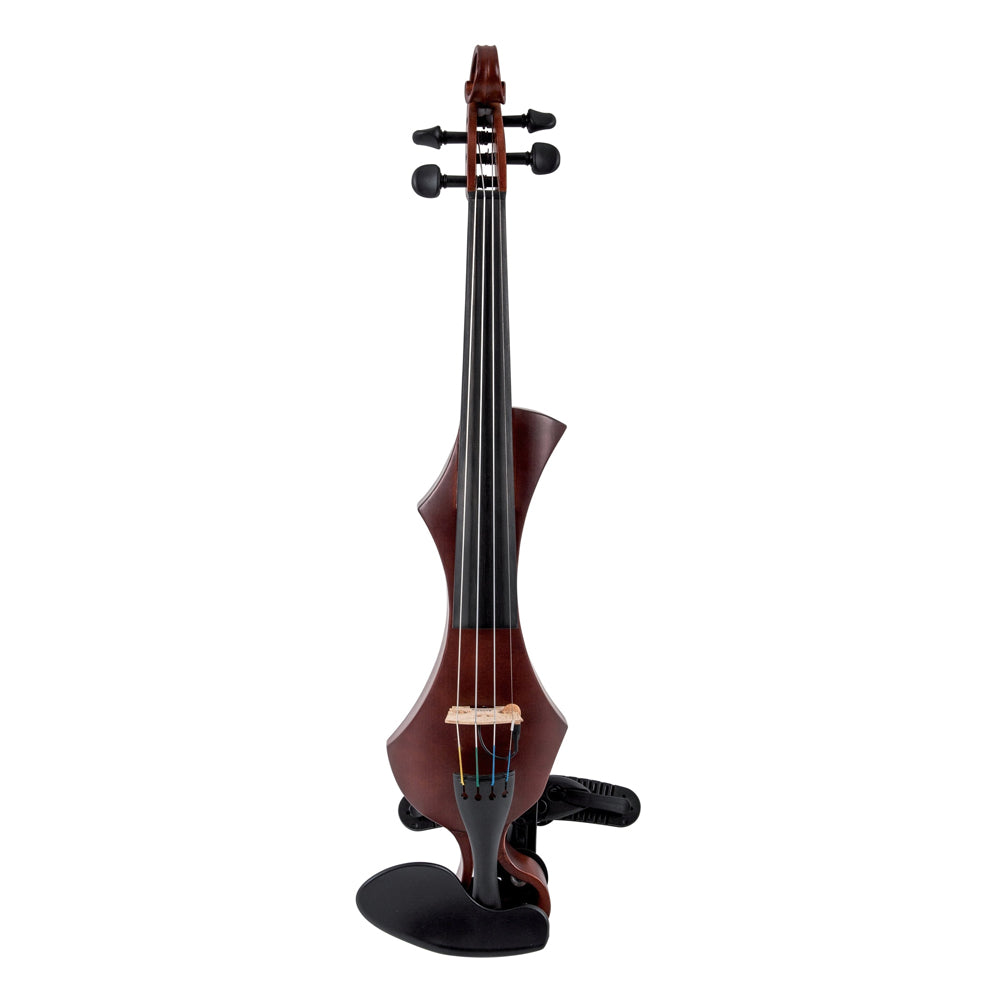 GEWA Novita 3.0 Electric Violin 4-String Red-Brown with Wittner Shoulder Rest