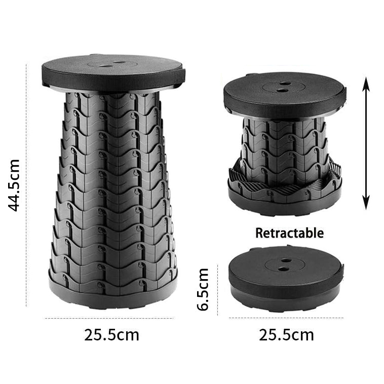 Cello Stool - Kreisler Round Plastic Adjustable 6.5-44.5cm, Black