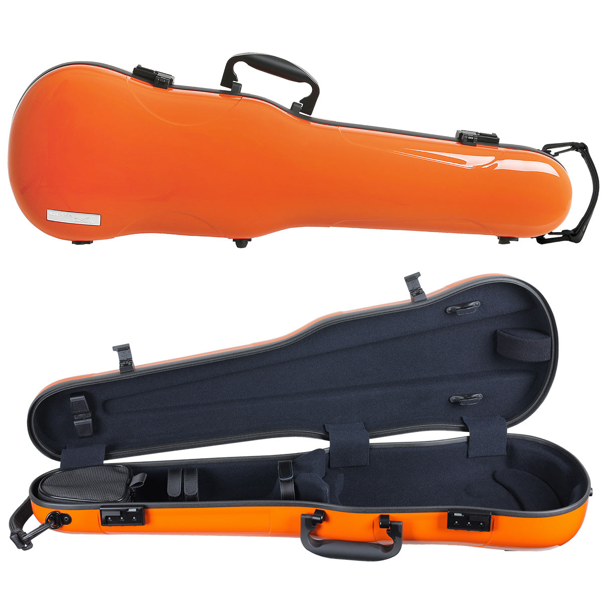 GEWA Air 1.7 Shaped Violin Case with Subway Handle Orange Gloss 4/4