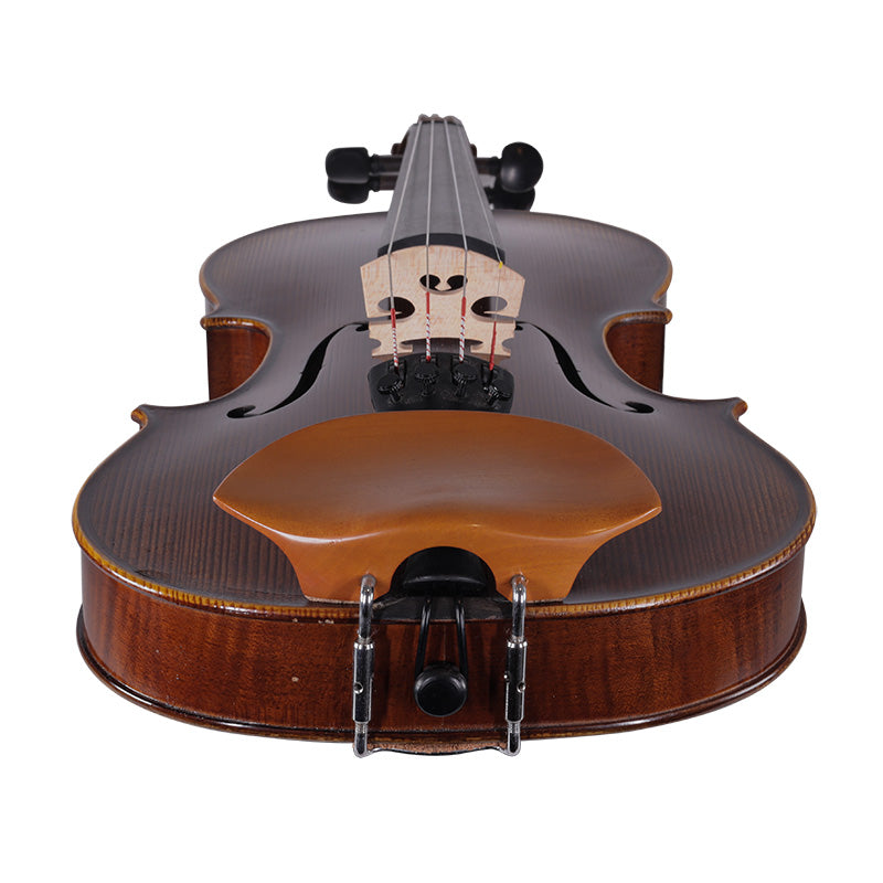 Violin Chinrest - Kreisler Old Flesch Boxwood Chrome Fittings