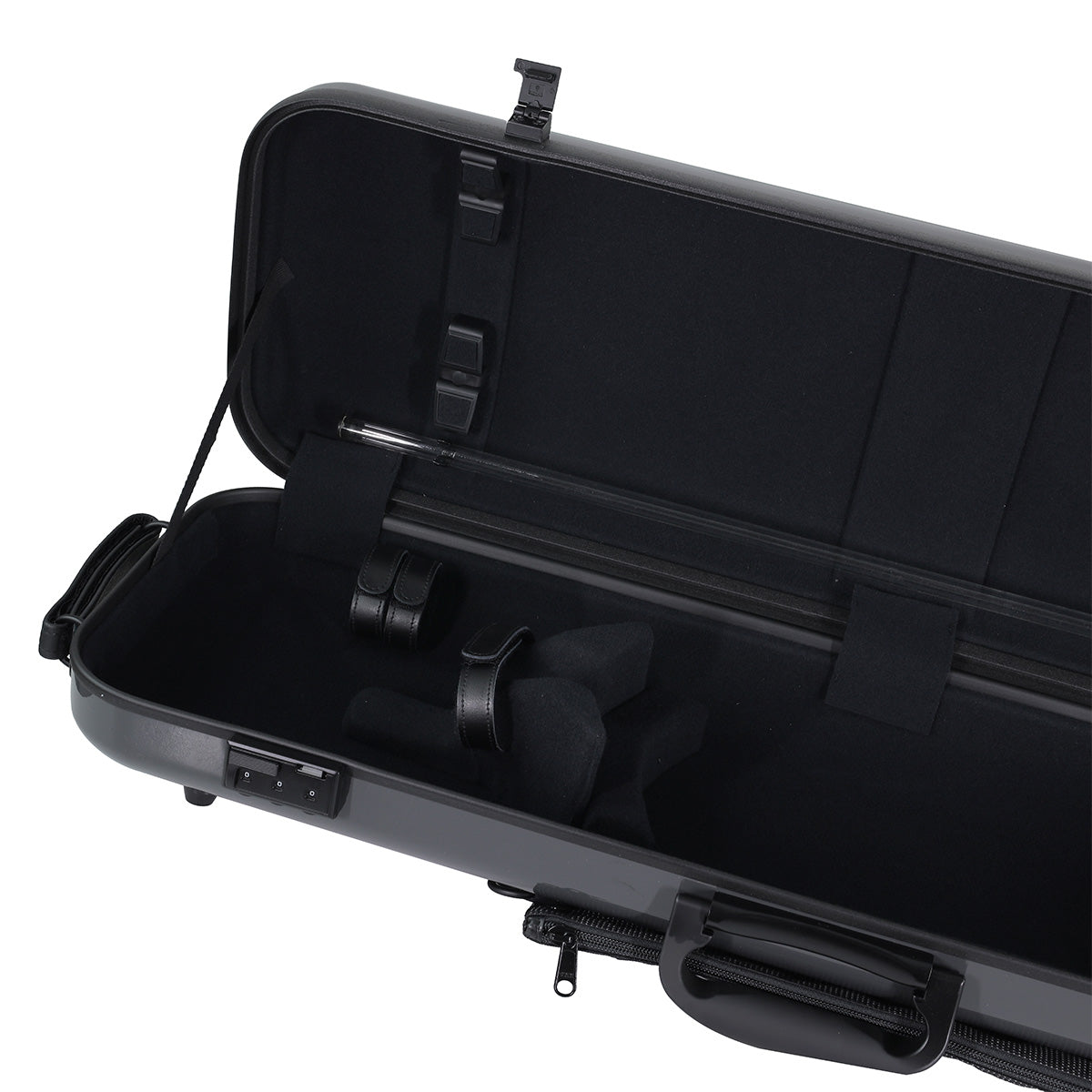 GEWA Air 2.1 Oblong Violin Case with Subway Handle Grey Gloss 4/4