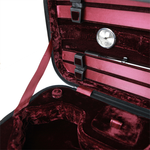 Violin Case - Gewa Liuteria Maestro Oblong, Black/Red, 4/4