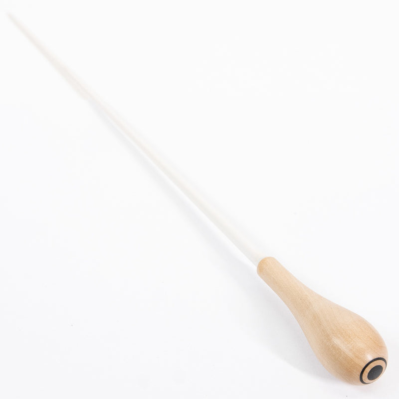 Conductors Baton - Takt 15" White Stick with Boxwood Handle (Pear Shaped) with Parisian Eye
