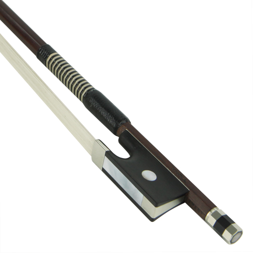 Knoll Nickel Mounted Violin Bow with Whalebone Lapping 4/4