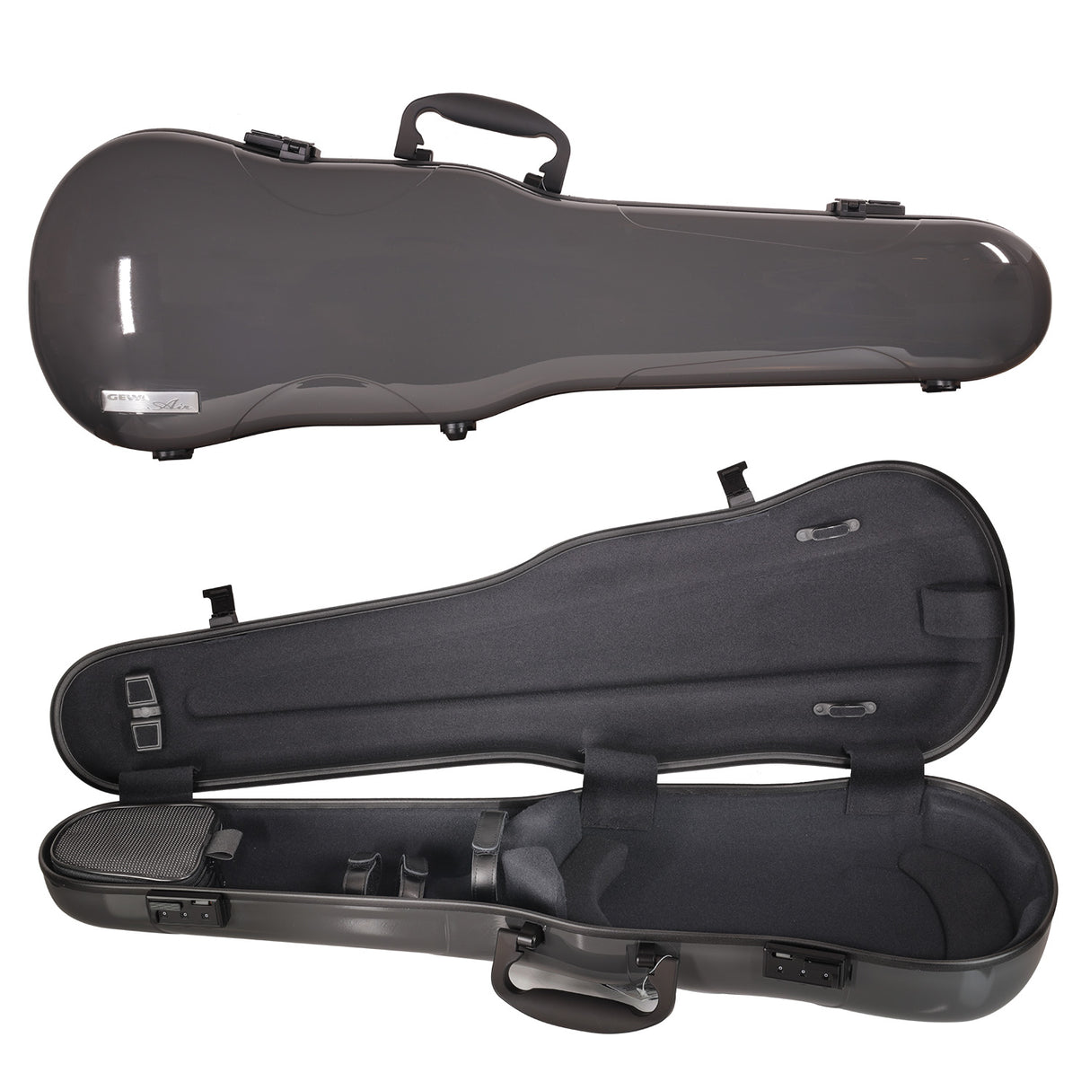 GEWA Air 1.7 Shaped Violin Case Grey Gloss