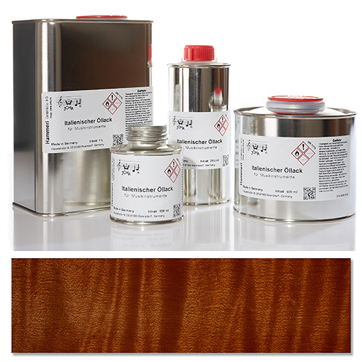 Hammerl Italian Oil Colour Varnish, Red Brown, 500ml