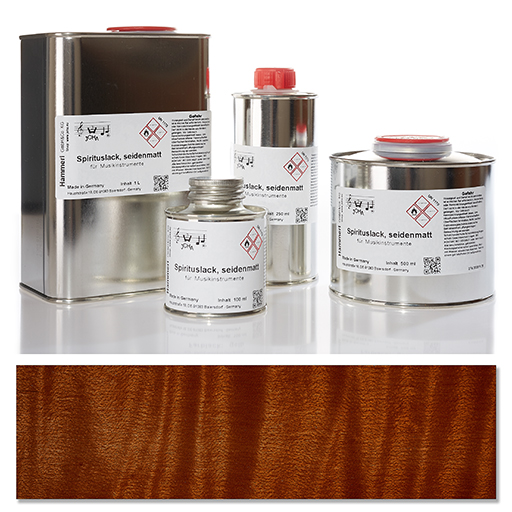 Hammerl Spirit Colour Varnish, Silky, 250ml, Red Brown