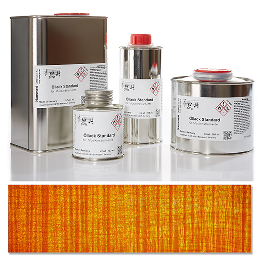 Hammerl Oil Colour Varnish Standard, Golden Yellow, 250ml