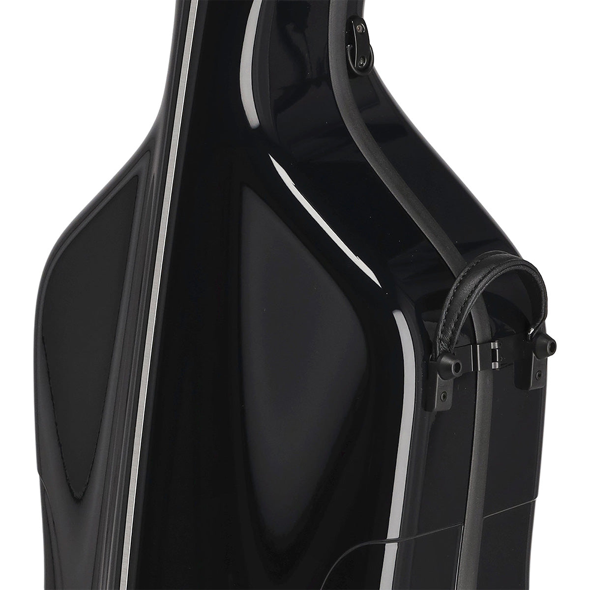 GEWA Air 3.9 Cello Case Black Gloss with Blue Interior