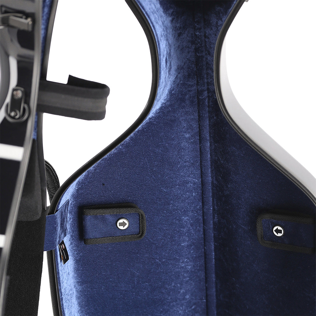 GEWA Air 3.9 Cello Case Black Gloss with Blue Interior