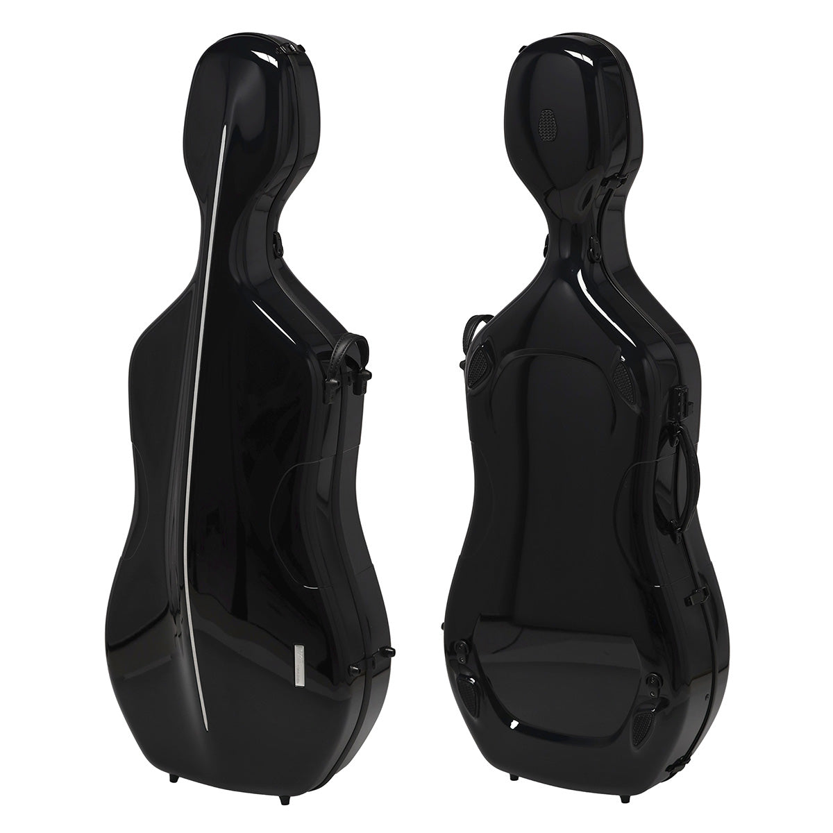 GEWA Air 3.9 Cello Case Black Gloss with Red Interior