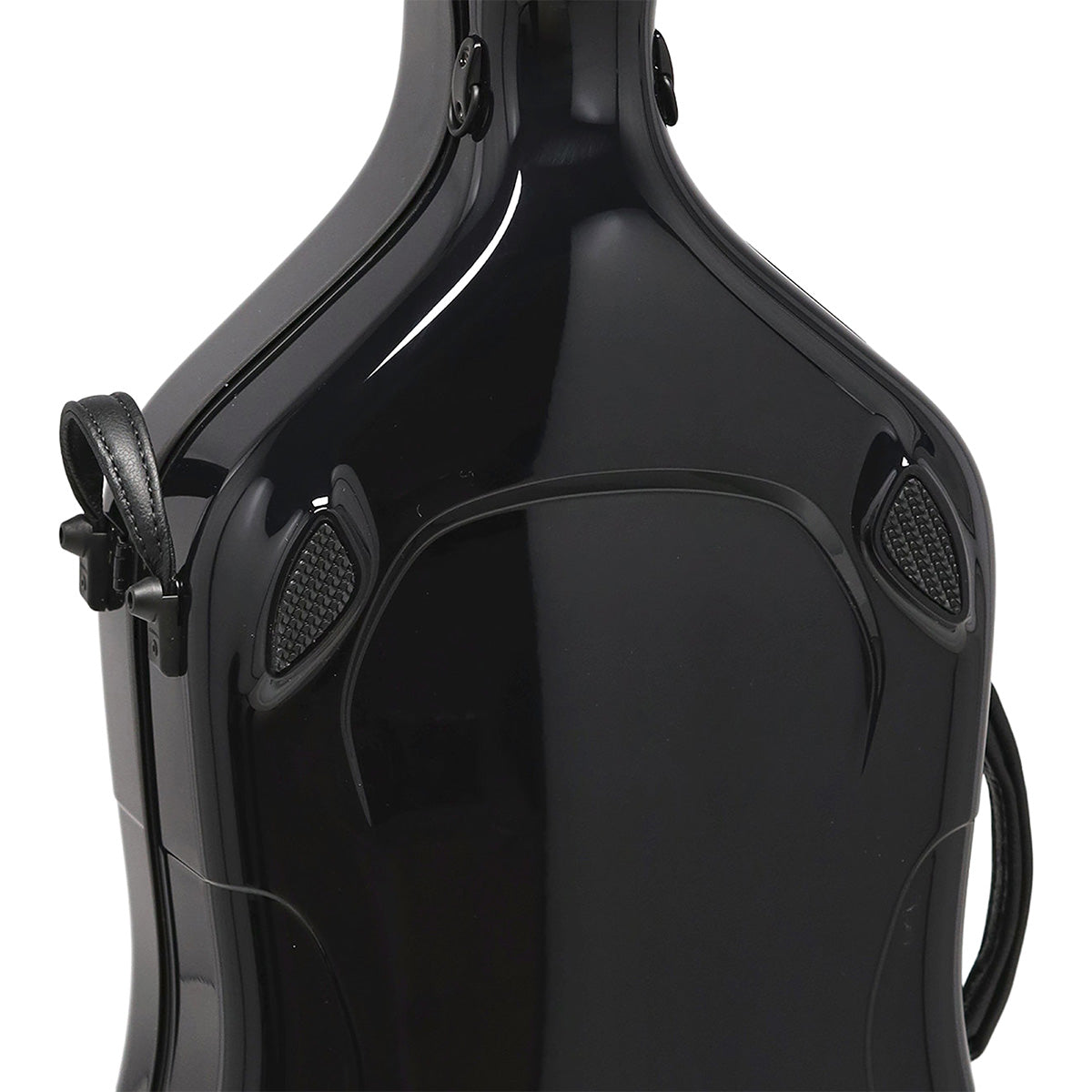 GEWA Air 3.9 Cello Case Black Gloss with Red Interior