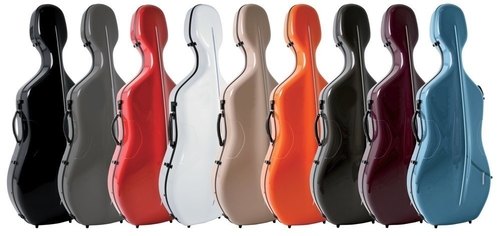 GEWA Air 3.9 Cello Case White Gloss with Red Interior