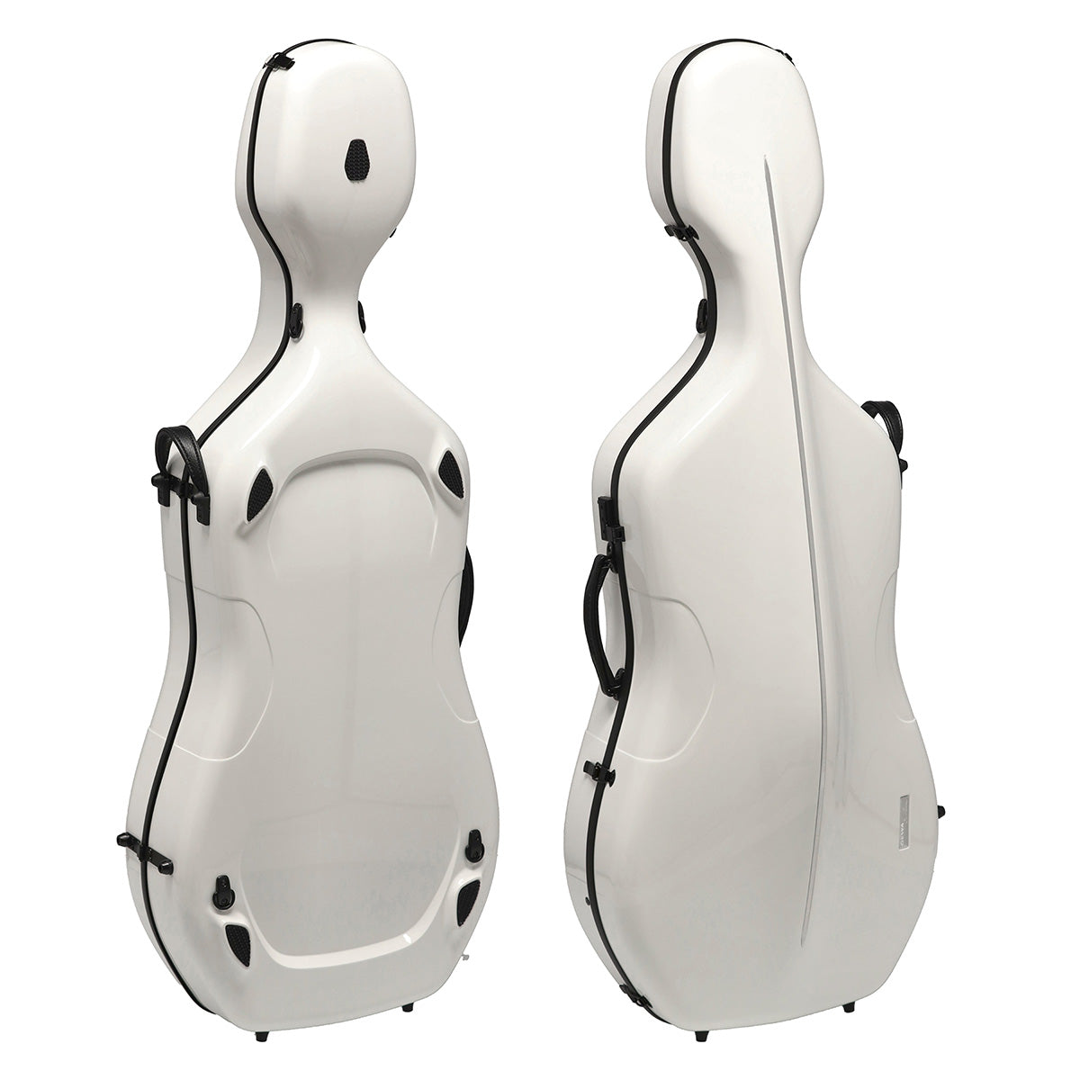 GEWA Air 3.9 Cello Case White Gloss with Red Interior