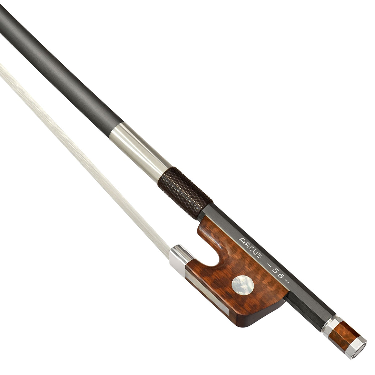 Arcus S6 Silver 935 French Style Round Double Bass Bow
