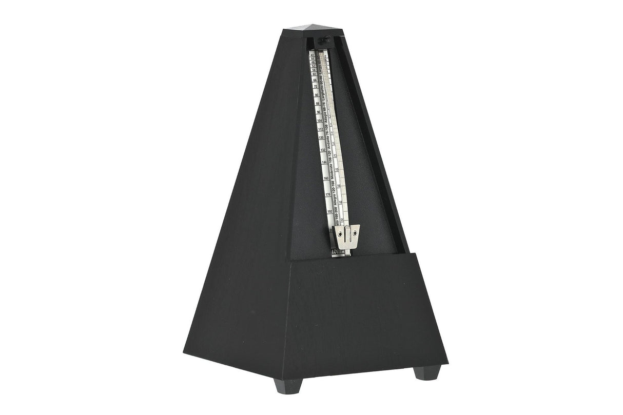 Wittner Pyramid Plastic Window Metronome with Bell Black