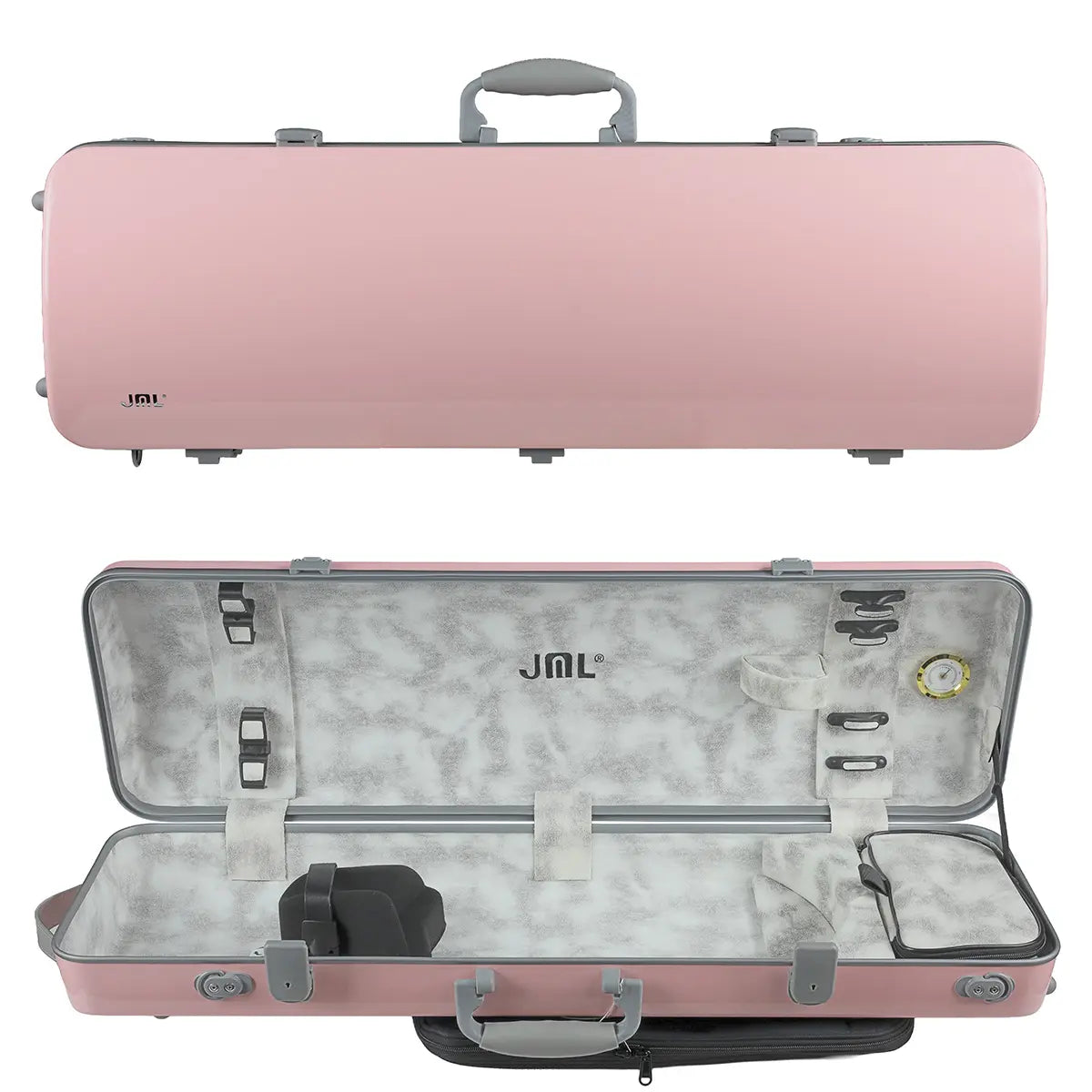 JML Carbon Fibre 1.8 Oblong Violin Case Sakura Pink 4/4