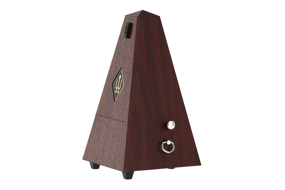 Wittner Pyramid Plastic Metronome with Bell Mahogany